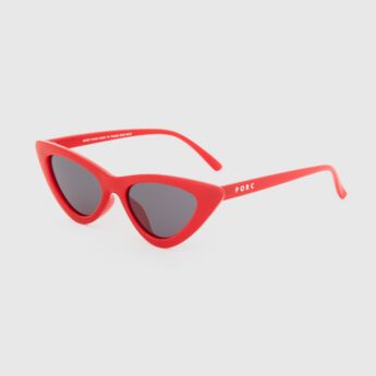 "Wicked" Red Translucent Polarized Sunglasses