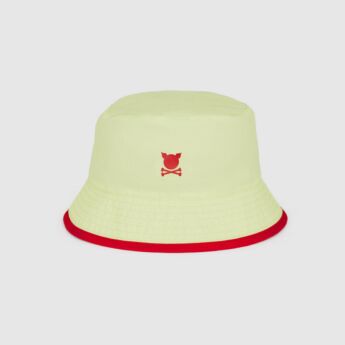 "Twin" Lime/Red Reversible Hat