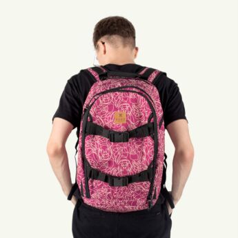 "One Liner" Burgundy Pivot Backpack