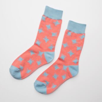 "Flag" Pudra/Grey Socks