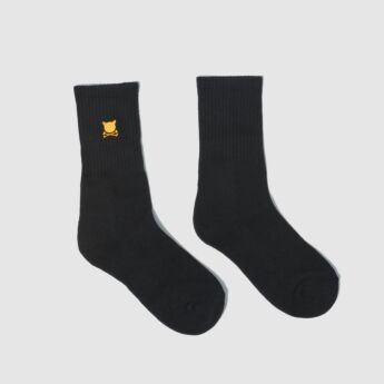 "Essential Logo" Black/Gold Socks