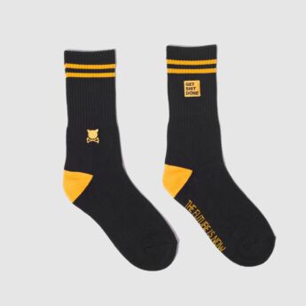 "Get Shit Done" Black Socks