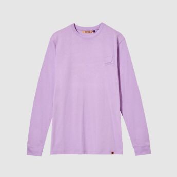 "Essential Logo" Lilac Longsleeve T-Shirt