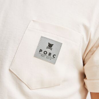 "Reflective Label" Off White T-Shirt