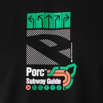 "Transfer" Black T-Shirt