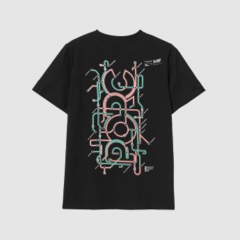 "Transfer" Black T-Shirt