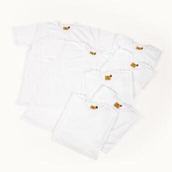 "Weekly" White Tee Pack