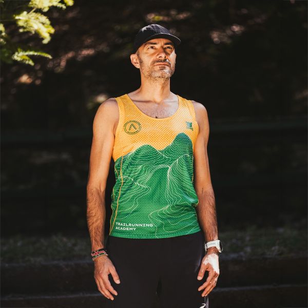 "Pace" Mustard/Green Tank Top