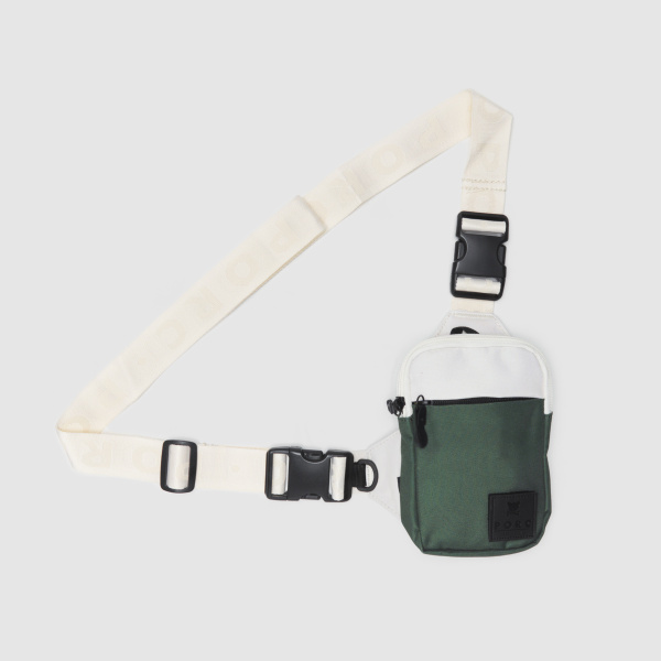 "Diaz" Olive/Off white Sling Bag