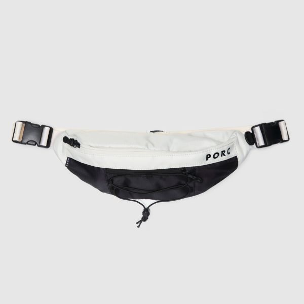 "Summit" Black/Off white Hip Bag