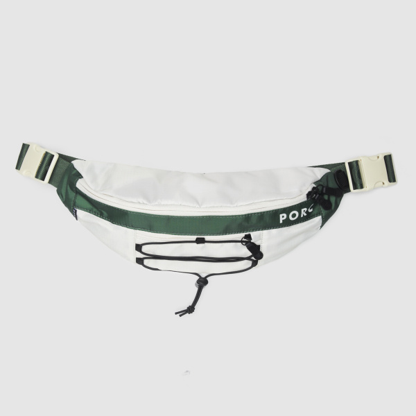 "Summit" Off white/Olive Hip Bag
