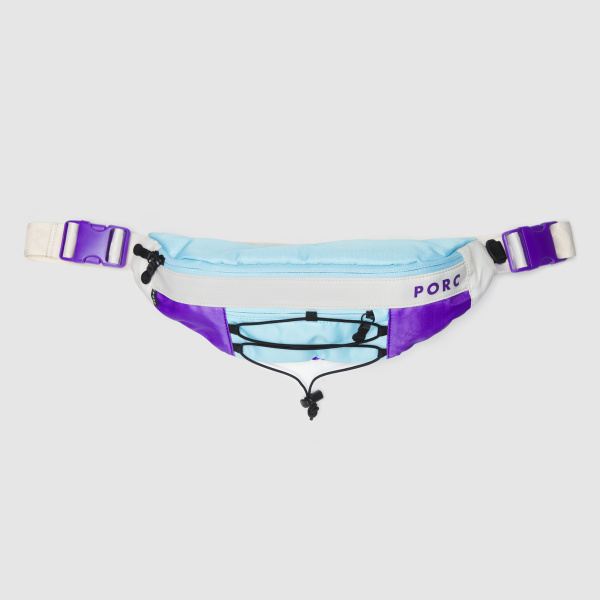 "Summit" Purple/Off white Hip Bag