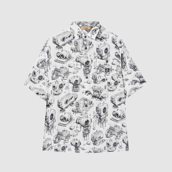 "Control" Black/White Shirt