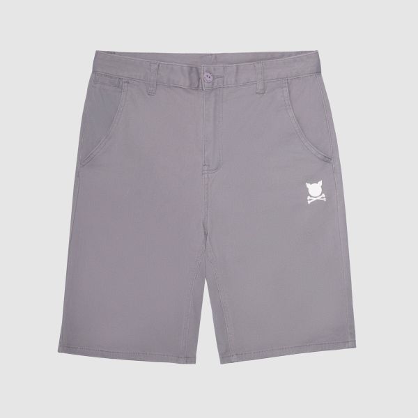 "Essential Logo" Grey Short Chinos