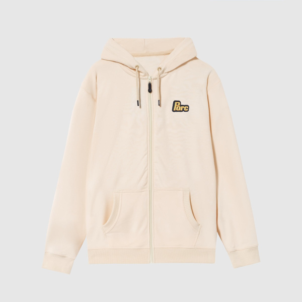 "Tilted" Mineral Zipper Hooded Sweat