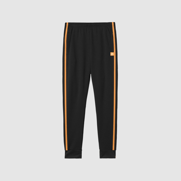 "Crooked" Black/Brown Track Pants