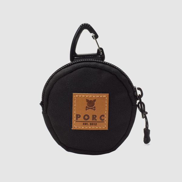 "Round About" Black Pocket Pouch