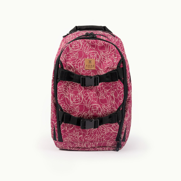 "One Liner" Burgundy Pivot Backpack