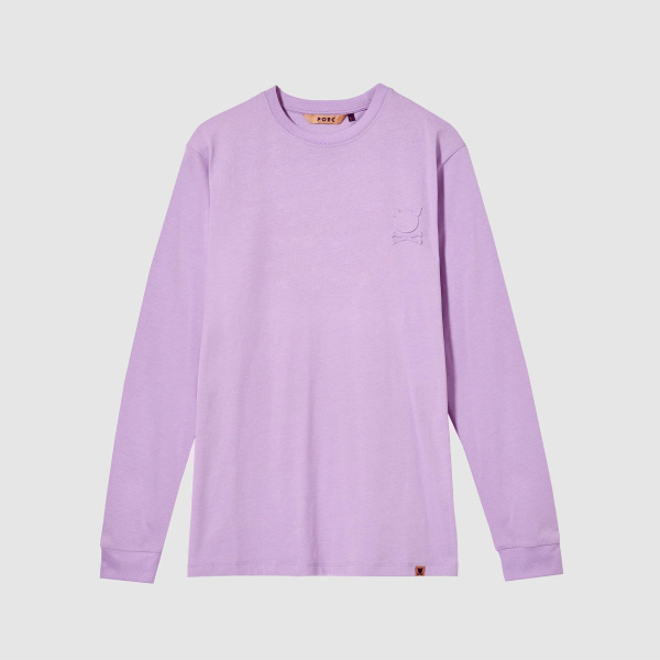"Essential Logo" Lilac Longsleeve T-Shirt