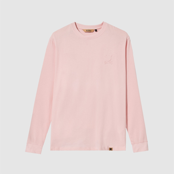 "Essential Logo" Pale Rose Longsleeve T-Shirt