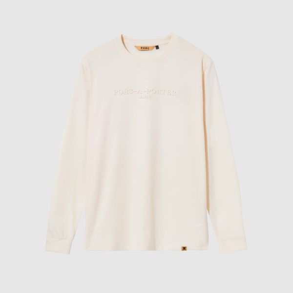 "Mark" Off White Longsleeve T-Shirt