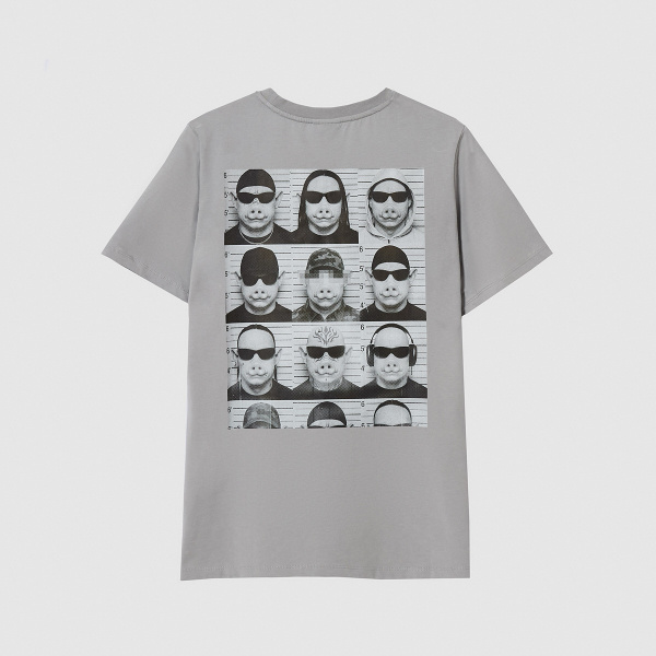 "Mugshot" Grey T-Shirt