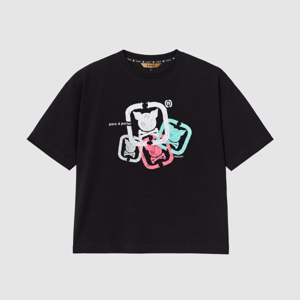 "Stack" Black T-Shirt