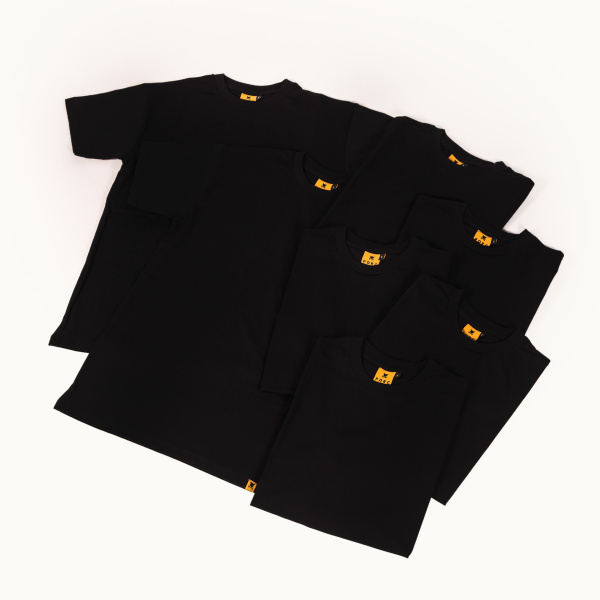 "Weekly" Black Tee Pack