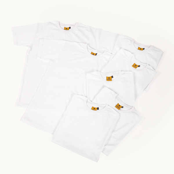 "Weekly" White Tee Pack