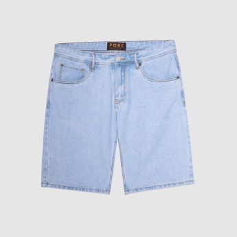"Invert" Blue rinsed Denim Shorts