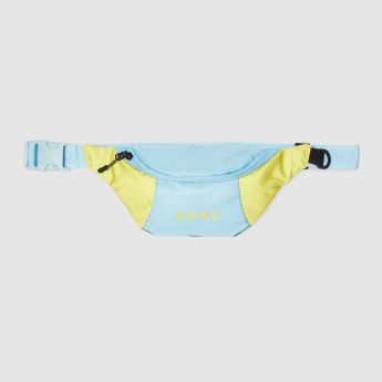 "Incognito" Aqua/Gold Reversible Hip Bag