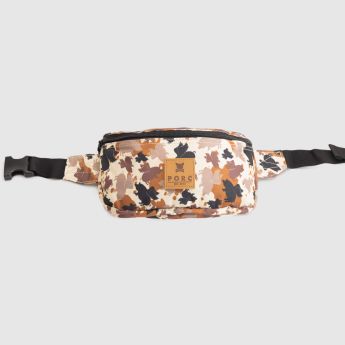 "Camouflage" Brown Hip Bag