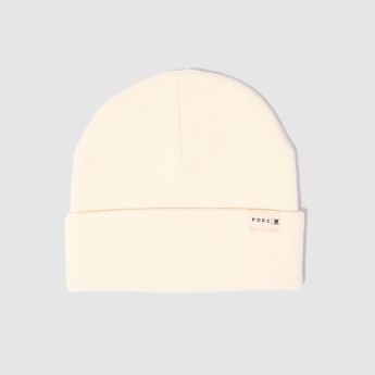"Factor" Off White Beanie