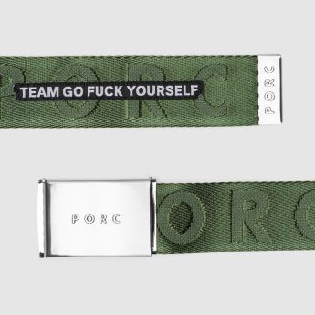 "TGFY" Olive Belt