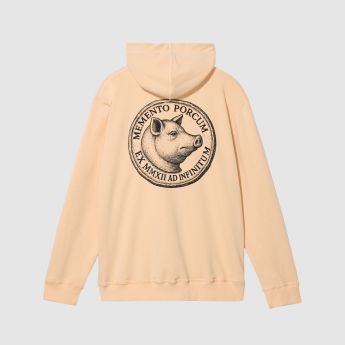 "Memento Porcum" Zipper Hooded Sweat