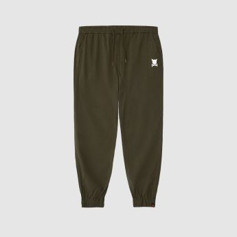 "Essential Logo" Olive Joggers