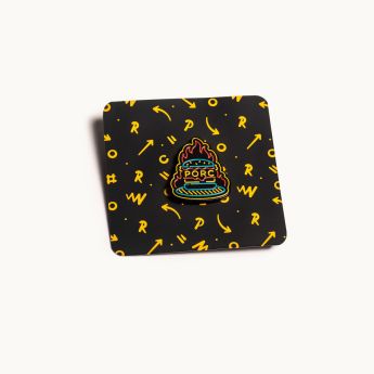 "Burger" Metallic Pin