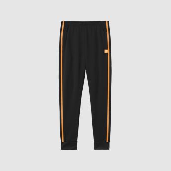 "Crooked" Black/Brown Track Pants