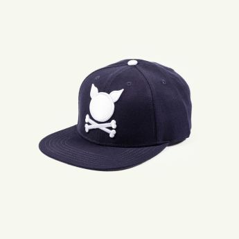 "Logo" Navy Premium Snapback