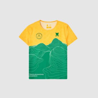 "Women`s Stride" Mustard/Green T-Shirt