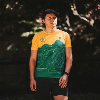 "Men`s Stride" Mustard/Green T-Shirt